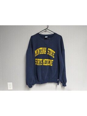 Vintage Russel Montana State Sports Medicine Crewneck / Small Stains Size XXL